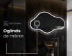 Oglinzi pentru baie cu LED în formă neregulată C223 #4