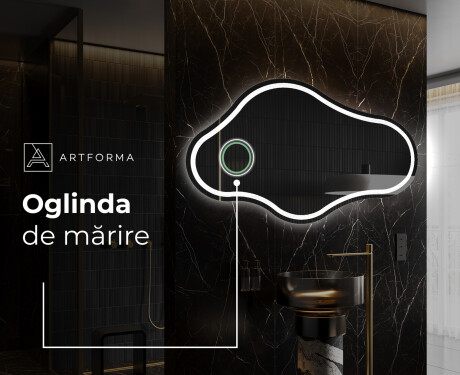 Oglinzi pentru baie cu LED în formă neregulată C223 #4