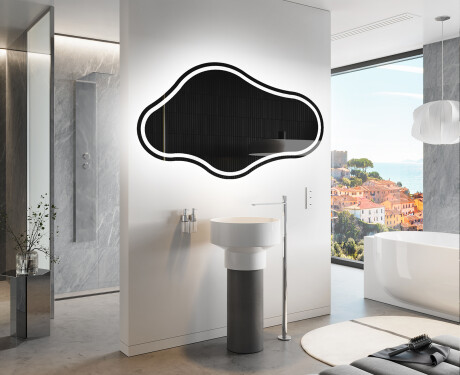Oglinzi pentru baie cu LED în formă neregulată C223 #9