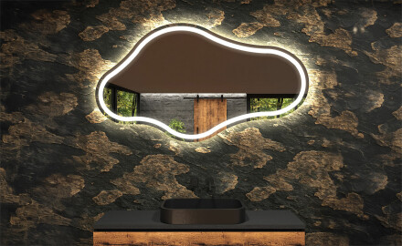 Oglinzi pentru baie cu LED în formă neregulată C223