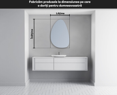 Oglinzi pentru baie cu LED în formă neregulată D221 #4