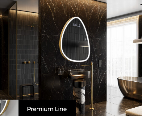 Oglinzi pentru baie cu LED în formă neregulată B222 #4