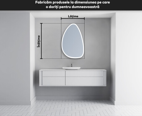 Oglinzi pentru baie cu LED în formă neregulată B222 #5