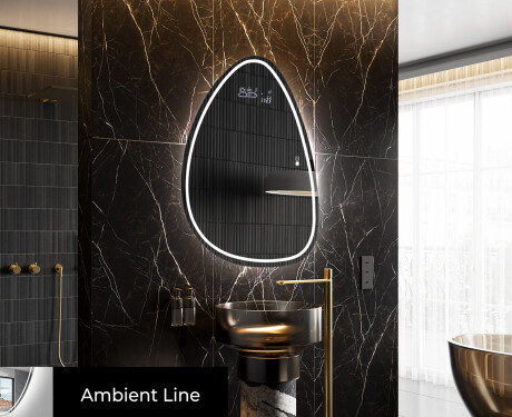 Oglinzi pentru baie cu LED în formă neregulată B223