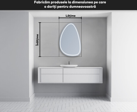 Oglinzi pentru baie cu LED în formă neregulată B223 #4