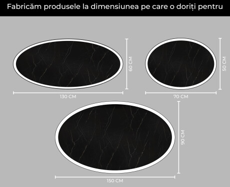 Ovala oglinda baie cu leduri L227 #4