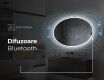 Ovala oglinda baie cu leduri L227 #6