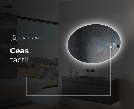 Ovala oglinda baie cu leduri L227 #8