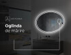 Ovala oglinda baie cu leduri L228 #5