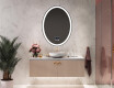 Ovala oglinda baie cu leduri - Vertical L74 #6
