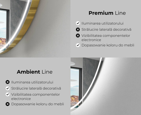Oglinzi pentru baie cu LED în formă neregulată EM223 #2