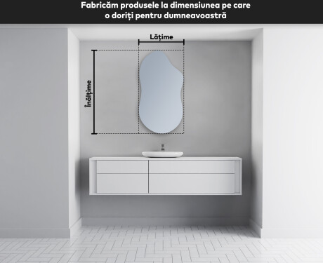 Oglinzi pentru baie cu LED în formă neregulată F221 #4