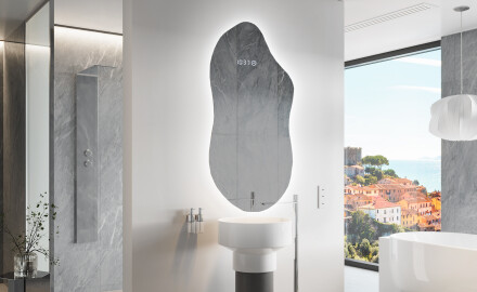 Oglinzi pentru baie cu LED în formă neregulată F221