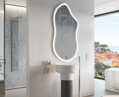 Oglinzi pentru baie cu LED în formă neregulată F222 #7