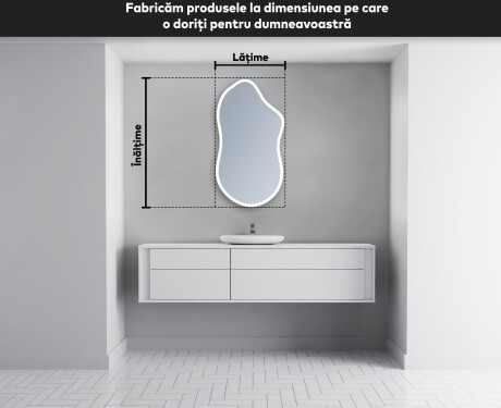 Oglinzi pentru baie cu LED în formă neregulată F222 #4