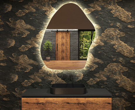 Oglinzi pentru baie cu LED în formă neregulată G221