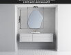 Oglinzi pentru baie cu LED în formă neregulată G221 #4