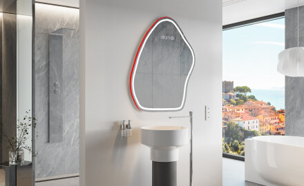 Oglinzi pentru baie cu LED în formă neregulată G223