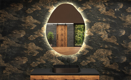 Oglinzi pentru baie cu LED în formă neregulată U221