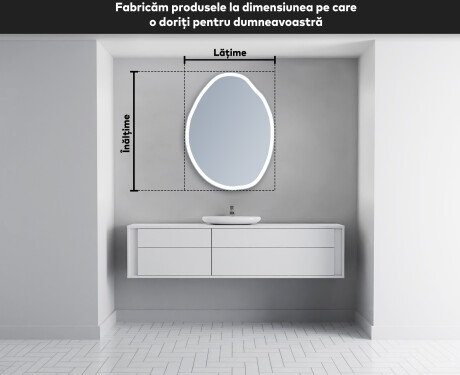 Oglinzi pentru baie cu LED în formă neregulată U222 #5
