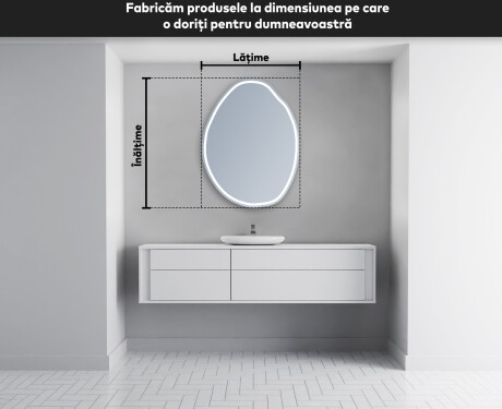 Oglinzi pentru baie cu LED în formă neregulată U223 #5