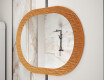Oglindă de baie cu decor elegant din metal L289 #4