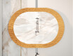 Oglindă de baie cu decor elegant din metal L289 #5
