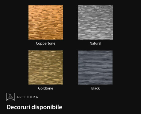 Oglindă rotunjită cu ramă metalică L287 #2