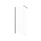 Cabină de intrare din sticlă transparentă profil negru #6