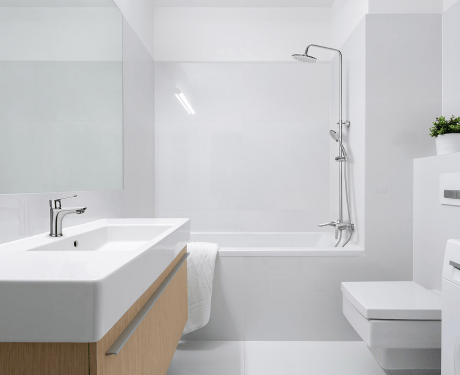 Rainshower Dokos cu mixer de baie crom