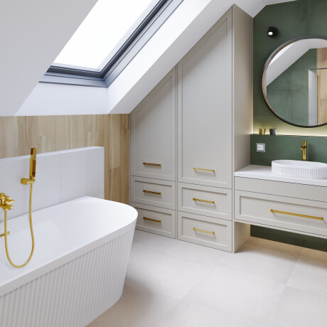 Mixer de baie auriu Glamour #4