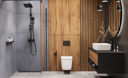 WC WC fără flanșă PAROS alb cu căptușeală la culoare
