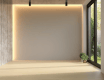 Radiator decorativ vertical cu set de montare, negru