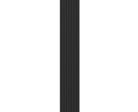 Radiator decorativ vertical cu set de montare, negru #3