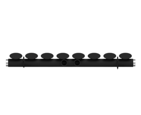 Radiator decorativ vertical cu set de montare, negru #4