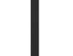 Radiator decorativ vertical cu set de montare, negru #3