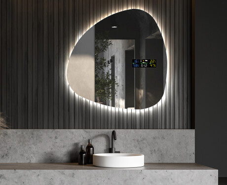 Oglinzi pentru baie cu LED în formă neregulată J221 #6
