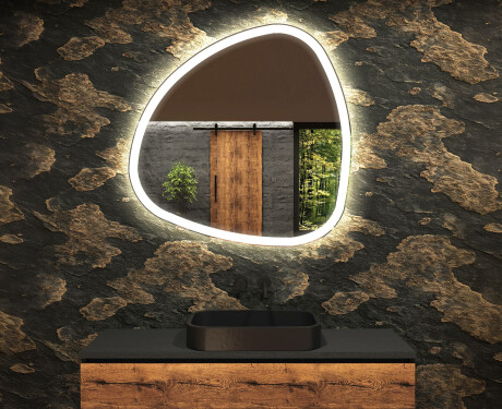 Oglinzi pentru baie cu LED în formă neregulată J222