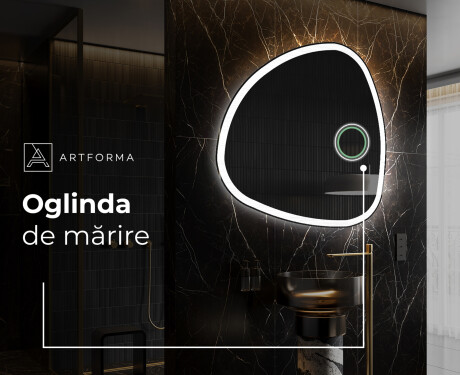 Oglinzi pentru baie cu LED în formă neregulată J222 #4