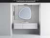 Oglinzi pentru baie cu LED în formă neregulată J223 #5