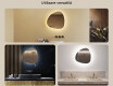Oglinzi pentru baie cu LED în formă neregulată 54x54cm cu lumină LED rece 7000K, lumină caldă 3000K sau lumină neutră 4500K #2