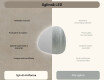 Oglinzi pentru baie cu LED în formă neregulată 54x54cm cu lumină LED rece 7000K, lumină caldă 3000K sau lumină neutră 4500K #6