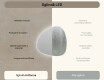 Oglinzi pentru baie cu LED în formă neregulată 74x74cm cu lumină LED rece 7000K, lumină caldă 3000K sau lumină neutră 4500K #6