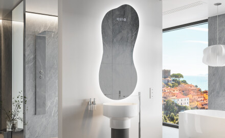 Oglinzi pentru baie cu LED în formă neregulată K221