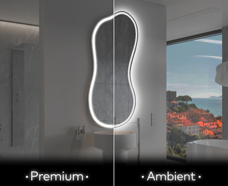 Oglinzi pentru baie cu LED în formă neregulată K222