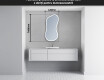 Oglinzi pentru baie cu LED în formă neregulată K222 #5