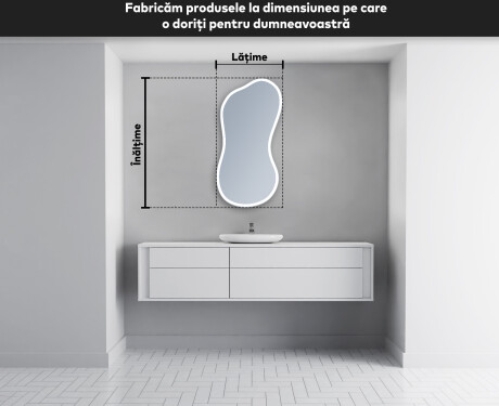 Oglinzi pentru baie cu LED în formă neregulată K222 #4