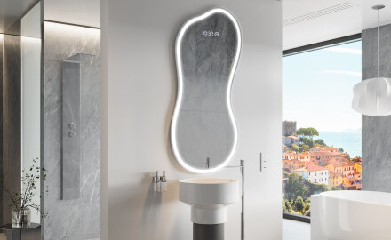 Oglinzi pentru baie cu LED în formă neregulată K222