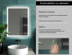 Oglinzi moderne baie cu leduri L01 #7
