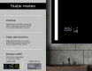 Dreptunghiulara oglinda cu LED la comanda L02 #5